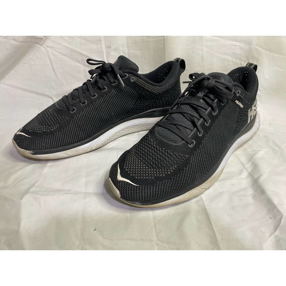 HOKA OneOne HUPANA Black / White Running Shoes Size M10.5 W12